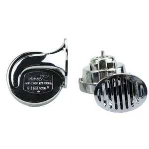 Cromo Caracol de la motocicleta del coche cuerno doble 12V 12V