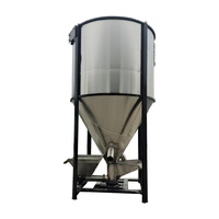 Mélangeur industriel professionnel ZHENWAY en acier inoxydable 304 avec roulement à billes, capacité automatique de 5300-1000 kg/h pour le mélange de plastiques