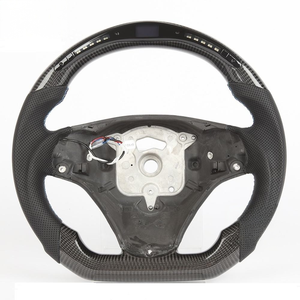 Volante Deportivo de Fibra de Carbono Real con LED de Velocidad RPM de Color Personalizado para <span class=keywords><strong>BMW</strong></span> <span class=keywords><strong>320i</strong></span> 335i E90 E91 E92 E93 M3 Serie 3 3 Coupé Sedán - Product Image 1
