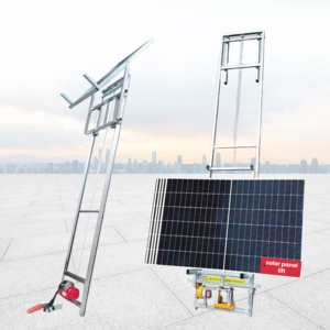 Ascenseur de cargaison électrique hydraulique à bas prix ascenseur de panneau solaire 200kg échelle pliante levage électrique pour les travaux de toiture - Product Image 2