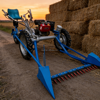 Moissonneuse agricole pour blé, riz, luzerne, batteuse, coupe-herbe pour riz paddy, machine de récolte, tracteur à conducteur marchant, tondeuse à gazon pour la ferme