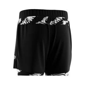 With Compression Bjj Mma Lined <b>Layer</b> Athletic Color Block Fitness Suit Sport Workout Men's 2 in 1 Shorts - Product Image 4