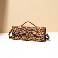 Nouveau Style Automne Hiver Collection Avancée Sac Tissé Fait Main Imprimé Léopard Léger pour Femme Sac Bandoulière Soirée