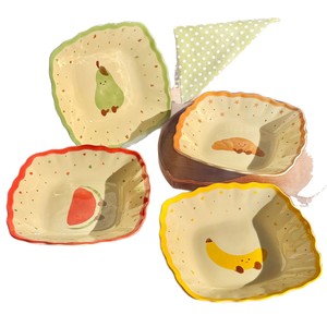 Cute Square <b>Ceramic</b> Plate 8 Inch Cartoon Fruit Design For Breakfast Snack Salad Deep Dish Home Use Party - Product Image 5