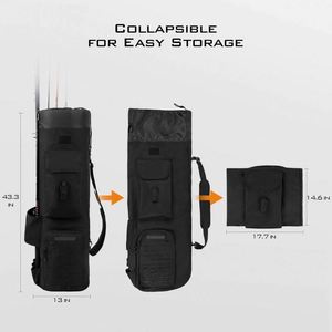 Bolsa de Pesca con Muestra Gratis, Bolsa de Almacenamiento Grande de 81L Resistente al Agua, Estuche para Cañas con Capacidad para 6 Cañas y Carretes, Bolsa de Pesca Plegable, Regalos de Pesca - Product Image 4