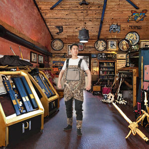 Vadeadores AQ-Sohshin para Hombre con Botas, Impermeables, Forrados de Poliéster y Felpa, con Soporte para Botas, Antiestáticos, para Caza - Product Image 3