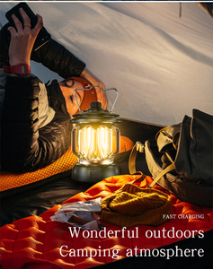Nueva Linterna LED Recargable Multifuncional para Camping, Material de Hierro y ABS, Larga Duración, Alimentación USB, para Hogar, Exteriores, Búsqueda, Cueva - Product Image 5