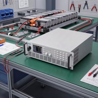 Simulador de Baterías de Alto Voltaje Regenerativo 750V 20kW Fuente de Alimentación CC Estación de Carga EV Validación de Sistemas de Aviónica Rack 3U