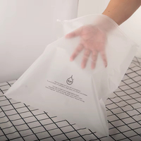 Sacs Plastiques Givrés Blancs Personnalisés avec Fermeture Éclair Ziplock pour Vêtements et Habillement