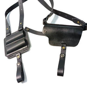 Echt Lederen Verborgen Duplex Onderarm Plunjezak Duplex Tijdschriftentas Universele Taillehoes <span class=keywords><strong>1911</strong></span> 365 - Product Image 1