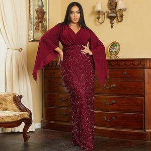 Abito Elegante Estivo da Donna Taglie Forti per Feste Serali Casual Sexy XXXXL 4XL 5XL 6XL 7XL Abbigliamento Samoano 2024 - Product Image 6