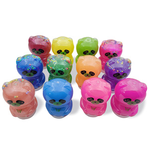 Slime Cristal Panda pour le Commerce International, Slime Pailleté Effet Cuir, Faux Slime Nacré Dégradé - Product Image 3