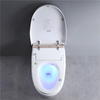 Vente directe usine – Nouvelle toilette intelligente de luxe à capteur de pied allongé, chasse d'eau automatique, télécommande, en céramique, à poser au sol