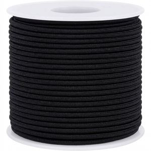 Cordon en macramé élastique recouvert de caoutchouc, haute ténacité, extensible, pour sacs, chaussures, vêtements, fabrication de bijoux, perlage, couture, 1,5 mm - Product Image 1