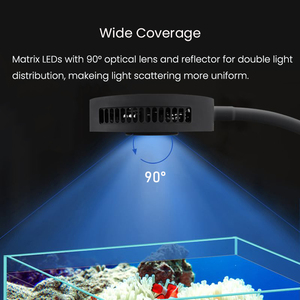 Éclairage LED Nano Reef Spectra Aqua Knight <span class=keywords><strong>V2</strong></span> 36W avec minuteur intégré, éclairage d'aquarium marin à spectre complet pour réservoir de coraux - Product Image 4