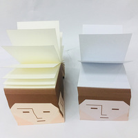 Fournitures scolaires de bureau personnalisées 750 feuilles Cube de notes 3x3 pouces Papeterie Bloc mémo créatif Notes autocollantes Bloc-notes en papier Cube