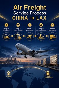 Fret aérien et express Chine-<span class=keywords><strong>LAX</strong></span> pour marchandises générales DAP porte-à-porte vers les États-Unis 3-5 jours Validité du prix 202607 - Product Image 2