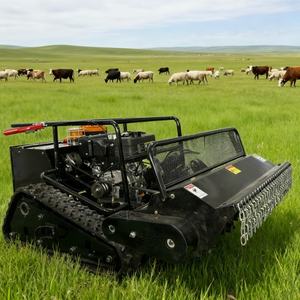 Tondeuse à gazon à chenilles en caoutchouc Al Lterrain Télécommande Robot Pente Tondeuse à gazon autopropulsée 4 Temps - Product Image 2