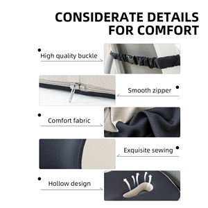 Orthopädisches Lendenwirbel-Massagekissen-Set aus Memory-Schaum, Bürostuhlkissen, Autositzstütze und Kopfstützenkissen - Product Image 5