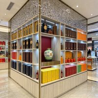 Vitrine à alcool commerciale pour magasin, présentoir de vente au détail, service personnalisé, éclairage LED, vitrine à alcool