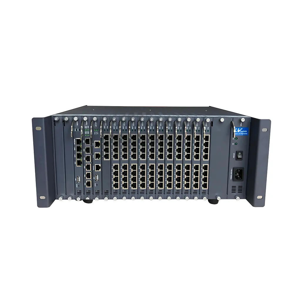 Redundant power supply PPBX 8000 max 384 FXO/FXS IPPBX Oem ip pbx from factory