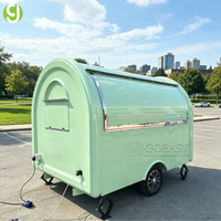 Remorque alimentaire mobile Goeasy personnalisée en aluminium et fibre de verre, écologique et entièrement équipée, pour la vente de bonbons et de chips, idéale pour la création d'une entreprise de restauration rapide.