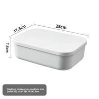 Panier de rangement pliable multifonctionnel moderne, boîte en plastique PP moulé par injection, rectangle blanc, 6-10L, rangement multi-tailles
