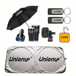 LCC099 ชุดของขวัญรถยนต์สุดหรู 4 ชิ้น ประกอบด้วย พวงกุญแจร่ม แก้วน้ำ น้ำหอมปรับอากาศ ที่บังแดดรถยนต์ กันลม ของขวัญส่งเสริมการขายรถยนต์ ชุดของขวัญรถยนต์ - Product Image 1