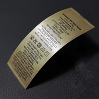 Accessoires vestimentaires, étiquette d'entretien personnalisée avec logo de marque, impression sur satin pour t-shirts, vêtements pour enfants