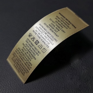 Phụ Kiện May Mặc Thương Hiệu Tùy Chỉnh Logo Quần Áo <span class=keywords><strong>Satin</strong></span> Rửa Chăm Sóc In Ấn Nhãn Cho T Áo Sơ Mi Trẻ Em Quần Áo - Product Image 5