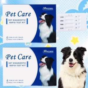 Equipo de diagnóstico veterinario Kit de prueba de parvovirus Suministros Anaplasma Ehrlichia Parásitos en sangre CHW EHR BAB ANA Lsh - Product Image 1