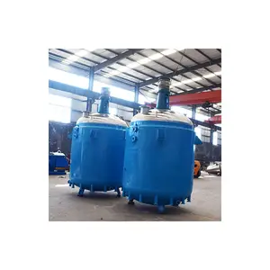 Dual Reactor Tank Double Jacket Mix Reactor Agitator Thermal Oil Heating Jacketed Stainless Steel Reactor