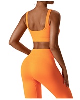 Barboteuse côtelée pour femmes, soutien-gorge de Sport + vêtements de Sport, ensemble Leggings de course