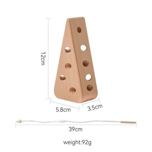Juguete Montessori de Enhebrar Animales para Niños: Bloques de Clasificación y Apilamiento para la Concentración y la Coordinación Mano-Ojo - Product Image 5