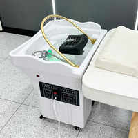 Bac à shampoing portable pour massage thaïlandais avec chaise et lavabo à eau chaude