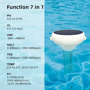 <span class=keywords><strong>Testeur</strong></span> numérique de <span class=keywords><strong>pH</strong></span> solaire 7-en-1 WIFI pour la qualité de l'eau : <span class=keywords><strong>pH</strong></span>, EC, TDS, sel, ORP, température, chlore pour piscine et aquarium - Product Image 3