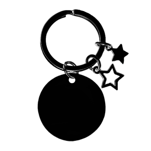 Porte-clés personnalisé gravé Ywyougang avec pendentif étoile <span class=keywords><strong>creuse</strong></span>, 4 couleurs, en acier inoxydable, pour cadeau - Product Image 3