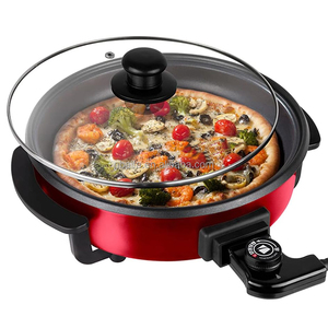 Aifa, <span class=keywords><strong>olla</strong></span> caliente de aluminio, Mini sartén eléctrica de 12 ", sartén eléctrica antiadherente, revestimiento de sartén para Pizza, sartén para hacer Pizza eléctrica - Product Image 1
