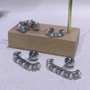 Pha Lê Pháp Vòng Đeo Tay Đồ Trang Sức Mới Mới Bán Hàng Xu Hướng Vòng Cổ Ngọc Trai Vòng Đeo Tay Tình Yêu Bông Tai Ngọt Ngào Chất Thải Của Phụ Nữ Quà Tặng Đám Cưới - Product Image 5