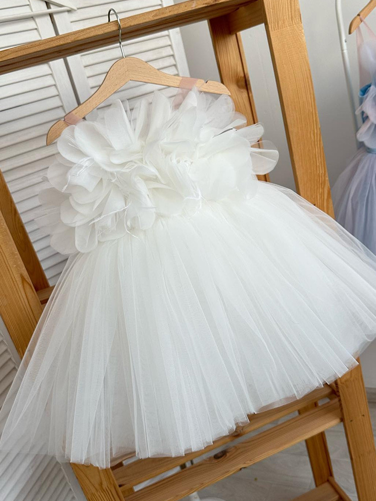 strapless open back dress Girls Tulle Dress | Girls Party Dress | Private Label