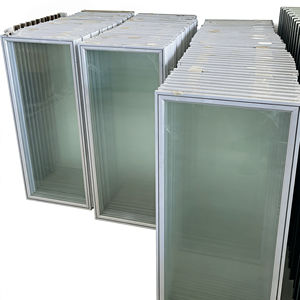 Refrigerated Double-Temperature Air Cooling Glass <b>Door</b> Commercial Supermarket Bottled Lactobacillus Drinks Low Temp - Product Image 4
