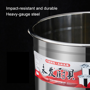 Fabricant professionnel de casseroles de cuisine, vente directe, seau à soupe en acier inoxydable commercial - Product Image 4