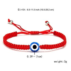 <span class=keywords><strong>Pulsera</strong></span> <span class=keywords><strong>de</strong></span> Hilo Rojo <span class=keywords><strong>de</strong></span> la Suerte con <span class=keywords><strong>Ojo</strong></span> Turco, Personalizada al por Mayor, con Ojos Azules <span class=keywords><strong>de</strong></span> Resina, <span class=keywords><strong>7</strong></span> <span class=keywords><strong>Nudos</strong></span>, <span class=keywords><strong>Pulsera</strong></span> <span class=keywords><strong>de</strong></span> Cuerda para Parejas - Product Image 5