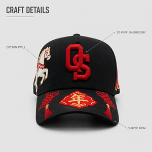 Cappellini da Baseball Unisex di Lusso alla Moda con Ricamo 3D di Alta Qualità, <span class=keywords><strong>Cappello</strong></span> in Cotone per l'Anno del Cavallo - Product Image 2