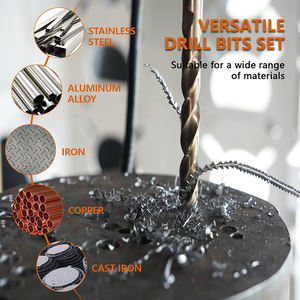 מקדחי פיתול HSS M35 קובלט פלדה איכותיים של HYGOAL, מקדחי פיתול ישרים לפלדת אל-חלד - Product Image 3