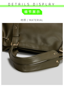 <span class=keywords><strong>Sac</strong></span> fourre-tout en <span class=keywords><strong>cuir</strong></span> <span class=keywords><strong>souple</strong></span> vintage pour <span class=keywords><strong>femme</strong></span>, design personnalisé, grande capacité, multi-poches, <span class=keywords><strong>sac</strong></span> à bandoulière - Product Image 4