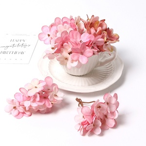 3CM Small Faux Artificial Hydrangea <strong>Flower</strong> Head Accessory for Wedding Bridal Graduation Floral Bouquet Decor DIY <strong>Craft</strong> <strong>Making</strong> - Product Image 2