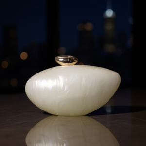 Pochette en acrylique pour femmes avec chaînes scintillantes, bandoulière amovible, sac de soirée vintage, élégant et mignon pour fêtes et mariages - Product Image 2