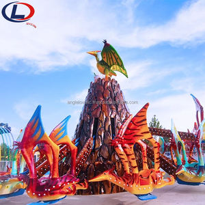 Parc d'attractions en plein air Installation rotative 24 personnes Auto-contrôle Dinosaur Park Équipement d'attractions à vendre - Product Image 4