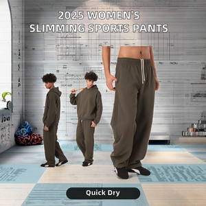 Pantalones deportivos adelgazantes de cintura alta para mujer 2025, estilo informal suelto transpirable para otoño y primavera-verano, ropa de calle inspirada - Product Image 2